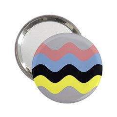 Wave Waves Chevron Sea Beach Rainbow 2 25  Handbag Mirrors