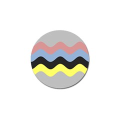 Wave Waves Chevron Sea Beach Rainbow Golf Ball Marker (10 Pack)