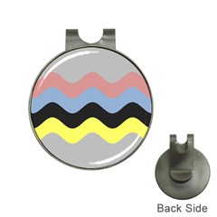 Wave Waves Chevron Sea Beach Rainbow Hat Clips With Golf Markers