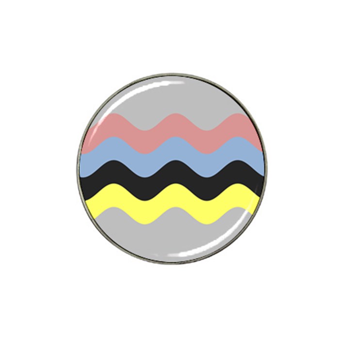 Wave Waves Chevron Sea Beach Rainbow Hat Clip Ball Marker (4 pack)