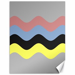 Wave Waves Chevron Sea Beach Rainbow Canvas 18  X 24   by Mariart