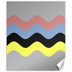 Wave Waves Chevron Sea Beach Rainbow Canvas 20  X 24  