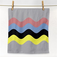 Wave Waves Chevron Sea Beach Rainbow Face Towel