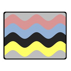 Wave Waves Chevron Sea Beach Rainbow Fleece Blanket (small)