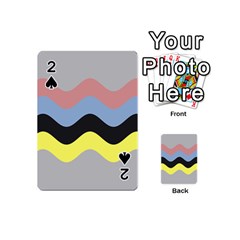 Wave Waves Chevron Sea Beach Rainbow Playing Cards 54 (mini)  by Mariart