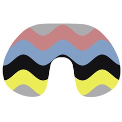 Wave Waves Chevron Sea Beach Rainbow Travel Neck Pillows