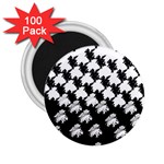 Transforming Escher Tessellations Full Page Dragon Black Animals 2.25  Magnets (100 pack)  Front