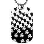 Transforming Escher Tessellations Full Page Dragon Black Animals Dog Tag (Two Sides) Front