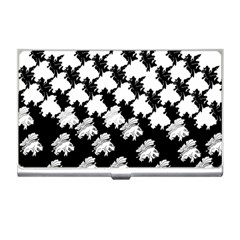 Transforming Escher Tessellations Full Page Dragon Black Animals Business Card Holders by Mariart