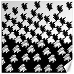 Transforming Escher Tessellations Full Page Dragon Black Animals Canvas 16  x 16   15.2 x15.41  Canvas - 1