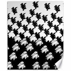 Transforming Escher Tessellations Full Page Dragon Black Animals Canvas 16  X 20   by Mariart