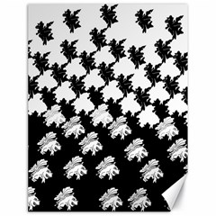 Transforming Escher Tessellations Full Page Dragon Black Animals Canvas 18  X 24   by Mariart