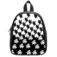 Transforming Escher Tessellations Full Page Dragon Black Animals School Bags (small) 