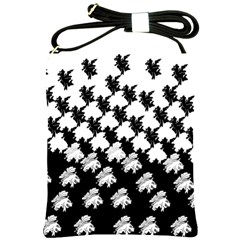 Transforming Escher Tessellations Full Page Dragon Black Animals Shoulder Sling Bags