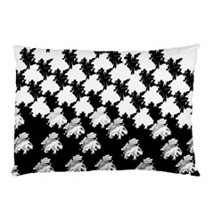 Transforming Escher Tessellations Full Page Dragon Black Animals Pillow Case (two Sides) by Mariart