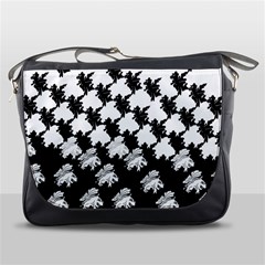 Transforming Escher Tessellations Full Page Dragon Black Animals Messenger Bags