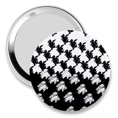 Transforming Escher Tessellations Full Page Dragon Black Animals 3  Handbag Mirrors by Mariart