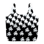 Transforming Escher Tessellations Full Page Dragon Black Animals Full Print Recycle Bags (L)  Front