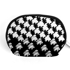 Transforming Escher Tessellations Full Page Dragon Black Animals Accessory Pouches (medium)  by Mariart