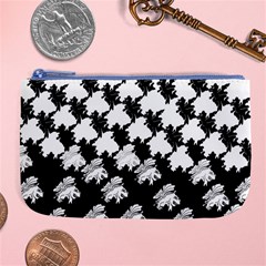 Transforming Escher Tessellations Full Page Dragon Black Animals Large Coin Purse by Mariart