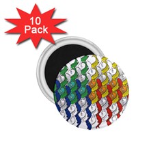 Rainbow Fish 1 75  Magnets (10 Pack) 