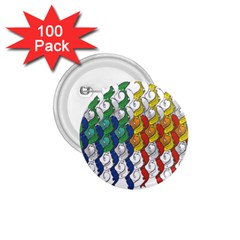 Rainbow Fish 1 75  Buttons (100 Pack) 