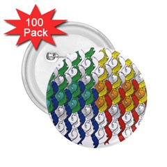 Rainbow Fish 2 25  Buttons (100 Pack) 