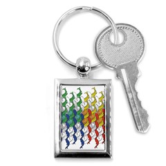 Rainbow Fish Key Chains (rectangle)  by Mariart