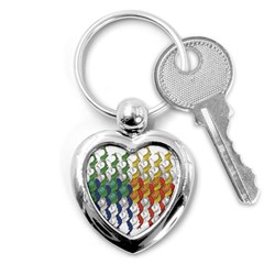 Rainbow Fish Key Chains (heart) 