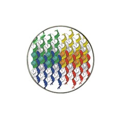 Rainbow Fish Hat Clip Ball Marker (10 Pack)