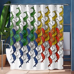 Rainbow Fish Shower Curtain 60  X 72  (medium)  by Mariart