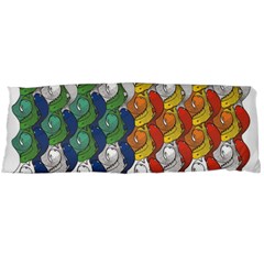 Rainbow Fish Body Pillow Case (dakimakura)