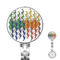 Rainbow Fish Stainless Steel Nurses Watch