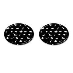 Dinosaurs Pattern Cufflinks (oval)