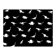 Dinosaurs Pattern Double Sided Flano Blanket (mini)  by Valentinaart