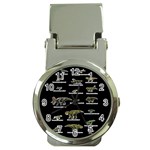 Dinosaurs names Money Clip Watches Front