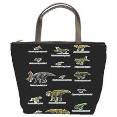 Dinosaurs Names Bucket Bags by Valentinaart