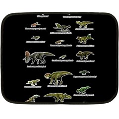 Dinosaurs Names Double Sided Fleece Blanket (mini)  by Valentinaart