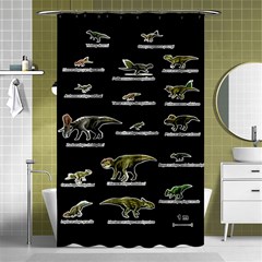 Dinosaurs Names Shower Curtain 48  X 72  (small) 