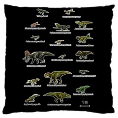 Dinosaurs Names Large Cushion Case (one Side) by Valentinaart