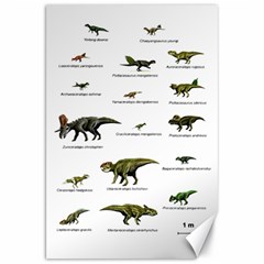 Dinosaurs Names Canvas 20  X 30   by Valentinaart