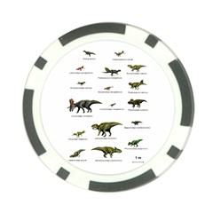 Dinosaurs Names Poker Chip Card Guard by Valentinaart