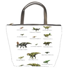 Dinosaurs Names Bucket Bags by Valentinaart