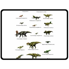 Dinosaurs Names Fleece Blanket (large)  by Valentinaart