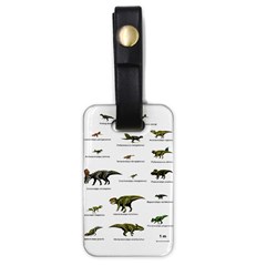 Dinosaurs Names Luggage Tags (one Side)  by Valentinaart