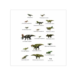 Dinosaurs Names Small Satin Scarf (square) by Valentinaart