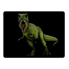 Dinosaurs T-rex Fleece Blanket (small) by Valentinaart