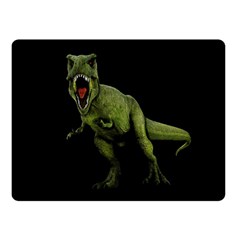 Dinosaurs T-rex Double Sided Fleece Blanket (small)  by Valentinaart