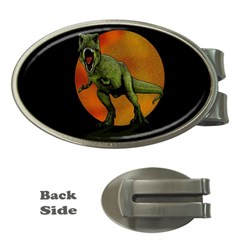 Dinosaurs T-rex Money Clips (oval)  by Valentinaart