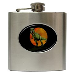 Dinosaurs T-rex Hip Flask (6 Oz) by Valentinaart